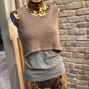 Munrow Combo Sweater/Tank Top. size XS